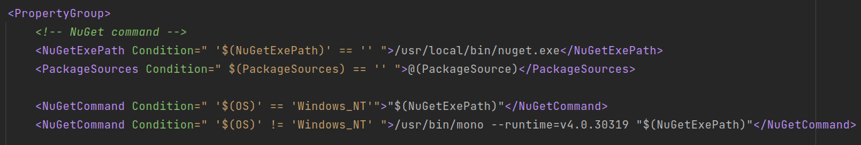 Setup NuGet in Rider
